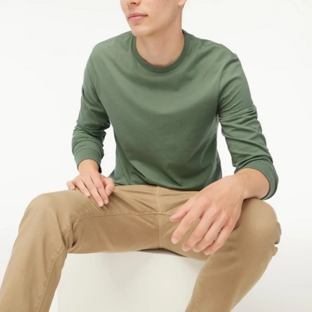 NWOT J. Crew Long sleeve jersey tee L